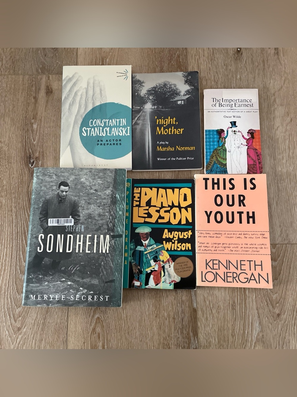 Clasic plays and biography on stephen sondheim, actor prepares book